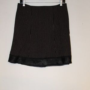 Pink, silver pinstripe skirt Morbid sz small/med